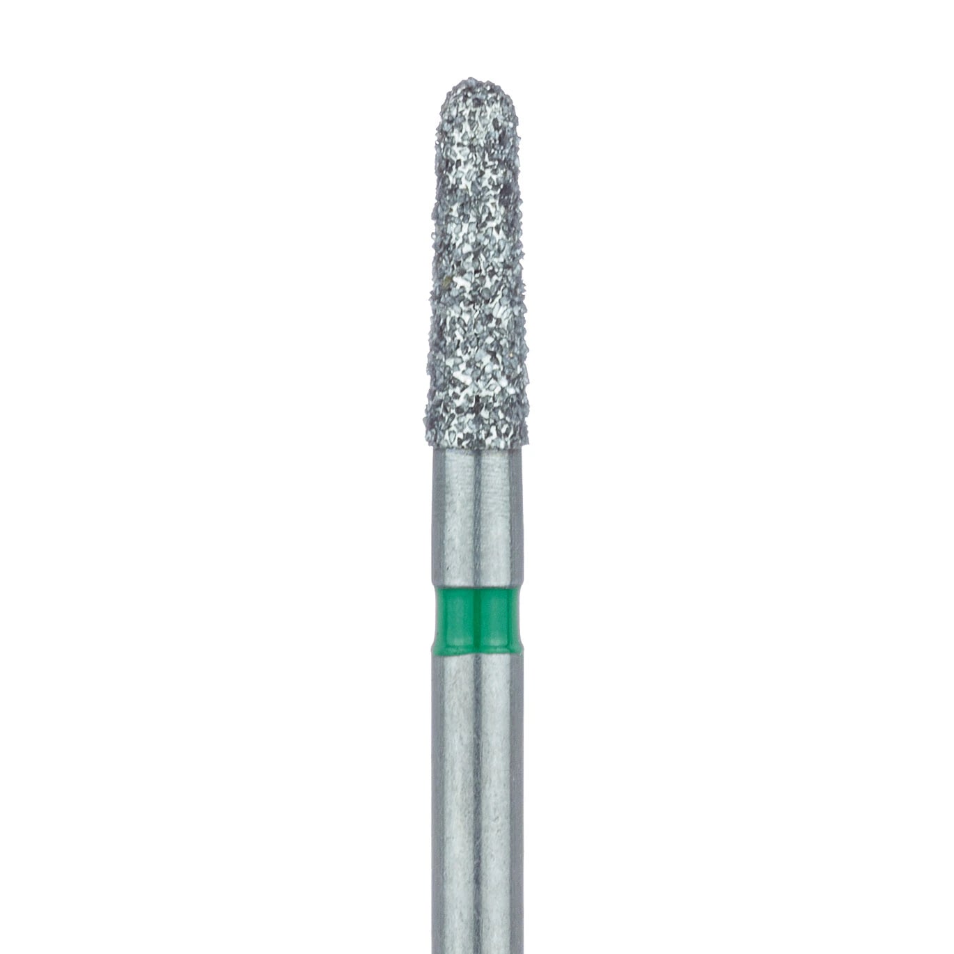 Meisinger Multi-Use Diamond Bur, Friction Grip, Round-End Taper Chamfer, 849G, 1.8 mm, Coarse, Green, 5/Pk, 849G-018-FG