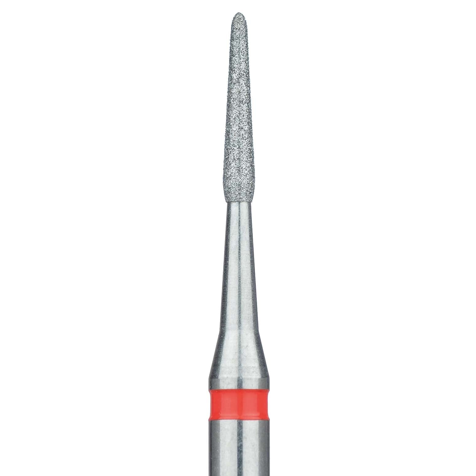 Meisinger 849LF-012-RAL Fine Diamond Bur, Round End Taper, 1.2 mm Diameter, Right-Angle Latch, 5/Pack
