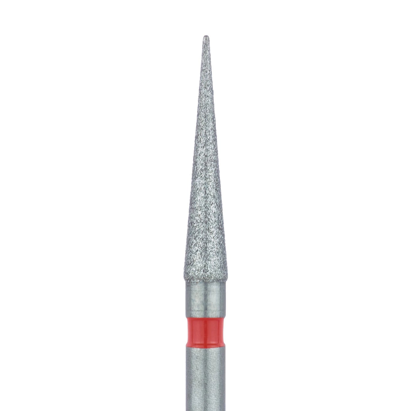 Meisinger FG #859F-018 Fine Needle Diamond Bur, 1.8mm Head, 10mm Working Length, Friction Grip, 5/Pk