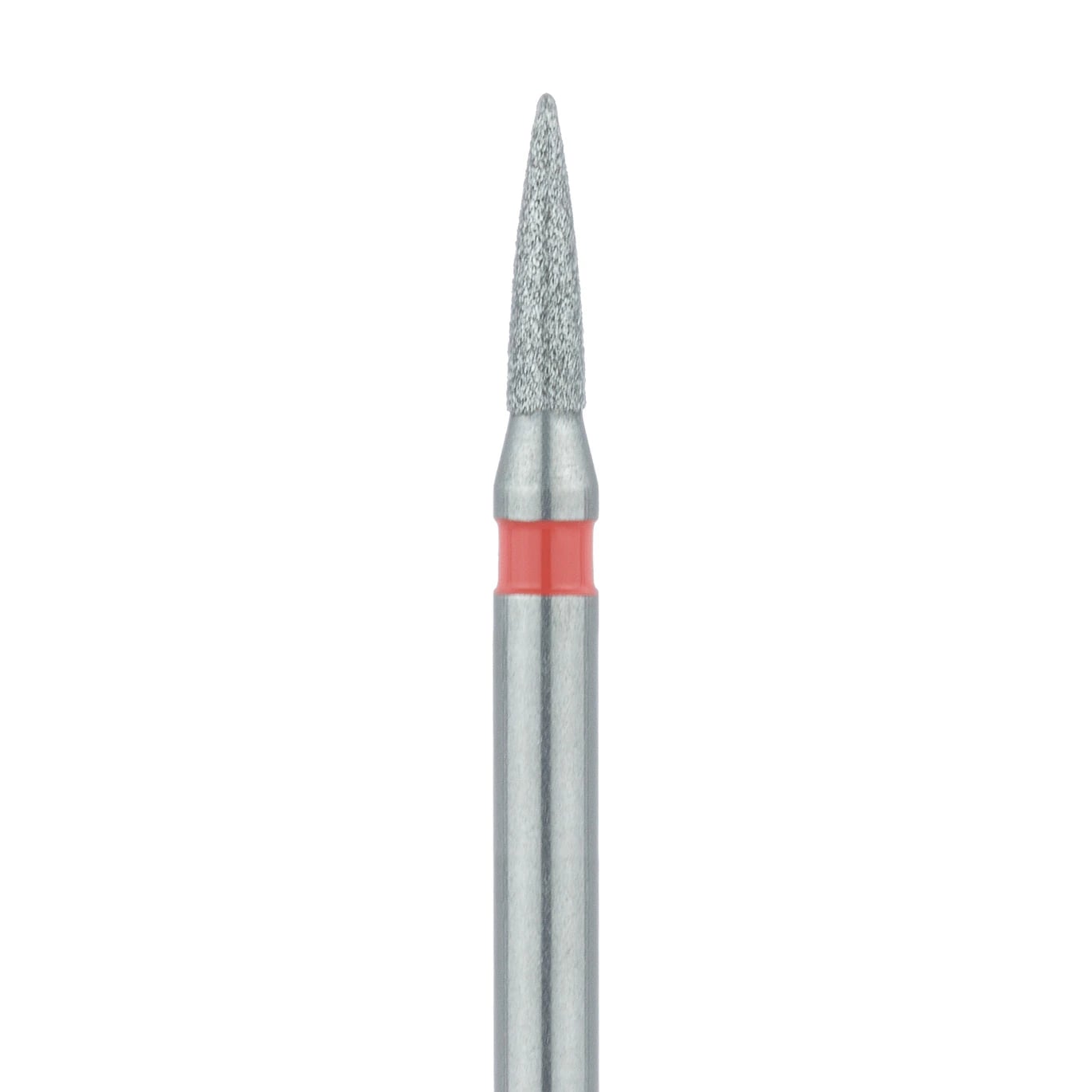 Meisinger Multi-Use Diamond Bur, FG, Flame, #861F, 1.2 mm Head, Fine (Red), 5/Pk, 861F-012-FG