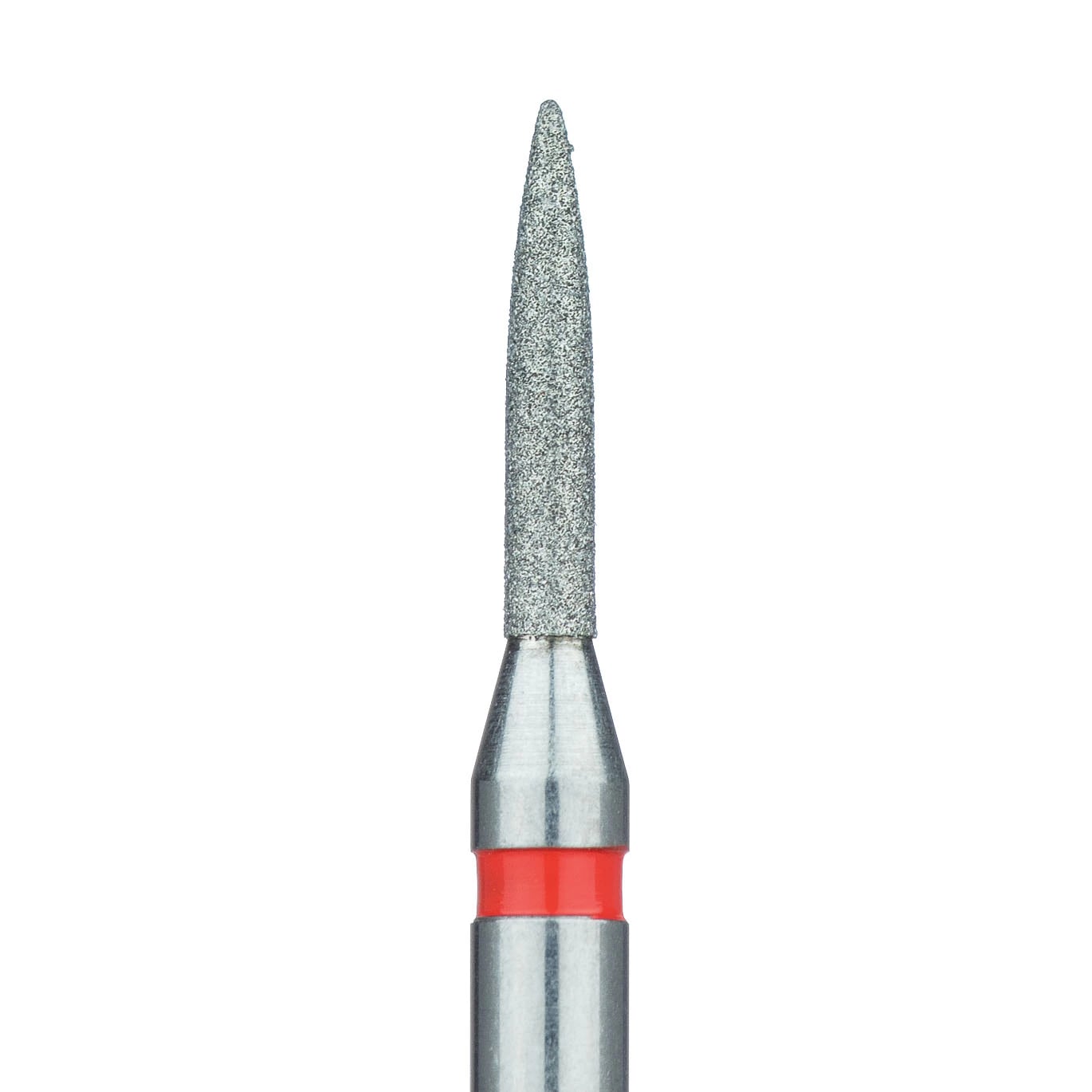 Meisinger 862F-012-RA Fine Diamond Bur, Flame Shape, 1.2 mm, Right Angle, 5/Pack