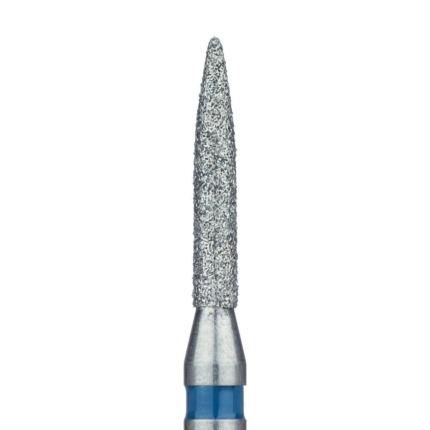 Meisinger 863-016-RA Multi-Use Diamond Bur, Medium Grit, Long Flame, 1.6 mm Head, RA Shank, 5/Pk