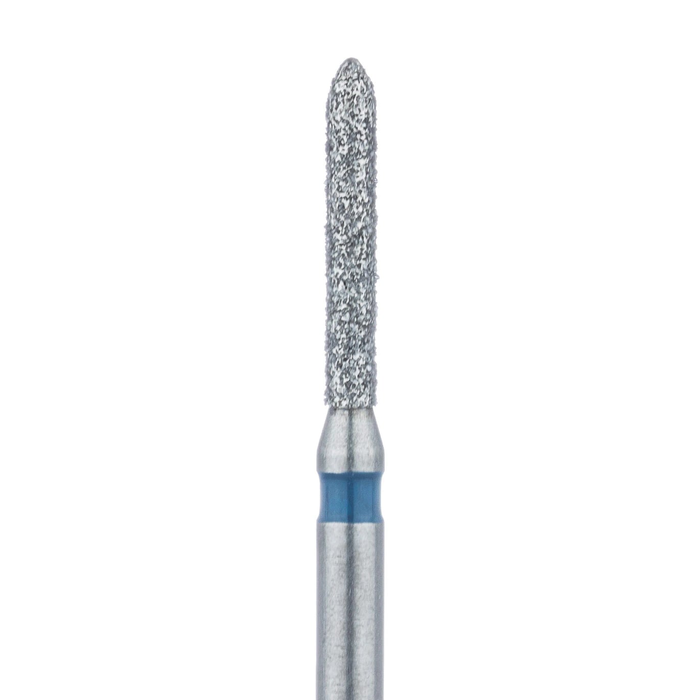 Meisinger Multi-Use Diamond Bur, FG, Long Torpedo, #868, 1.2 mm, Medium Grit, Blue Ring, 5/Pk, 868-012-FG