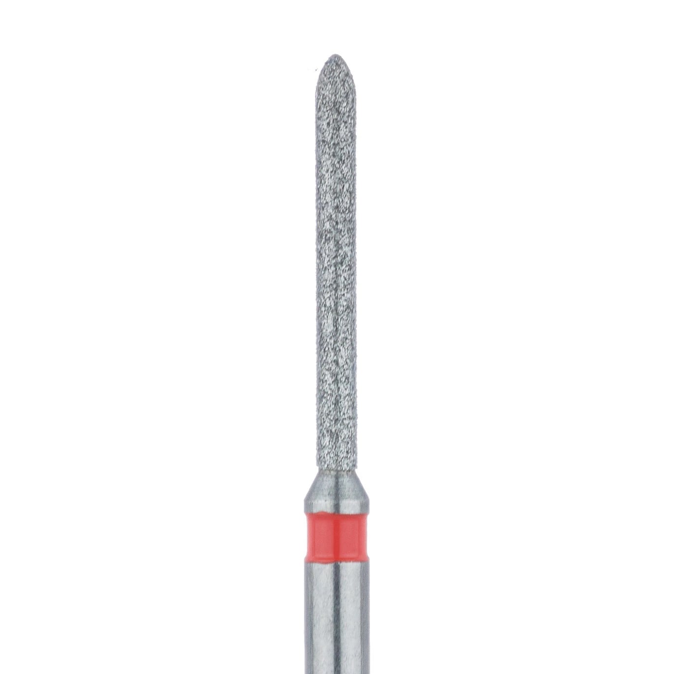 Meisinger 869F-010-FG Fine Diamond Bur, Long Torpedo, Friction Grip, 1.0 mm, 5/Pk