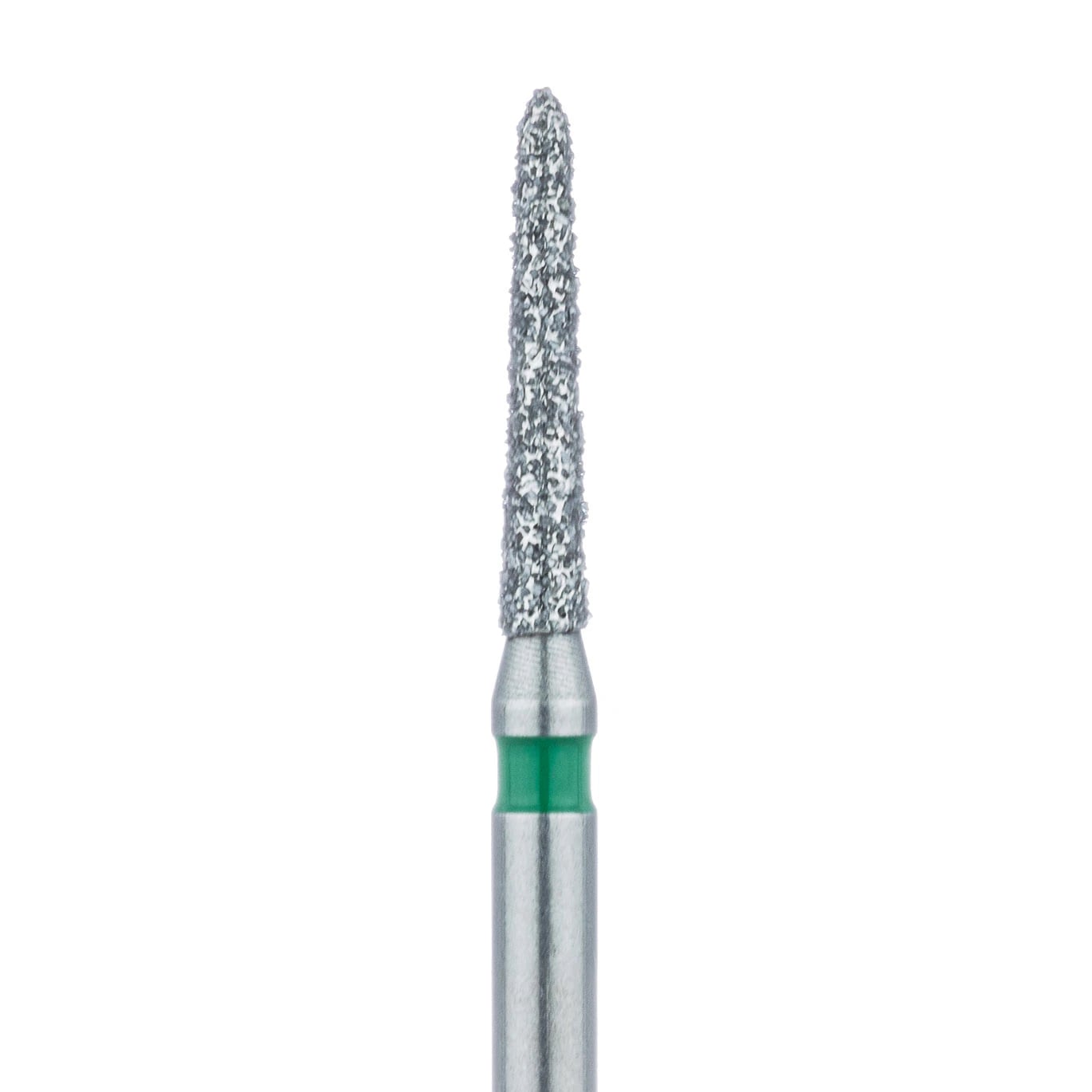 Meisinger Multi-Use Diamond Bur, FG, Modified Torpedo, #878G, 1.4 mm, Coarse, Green, 5/Pk, 878G-014-FG