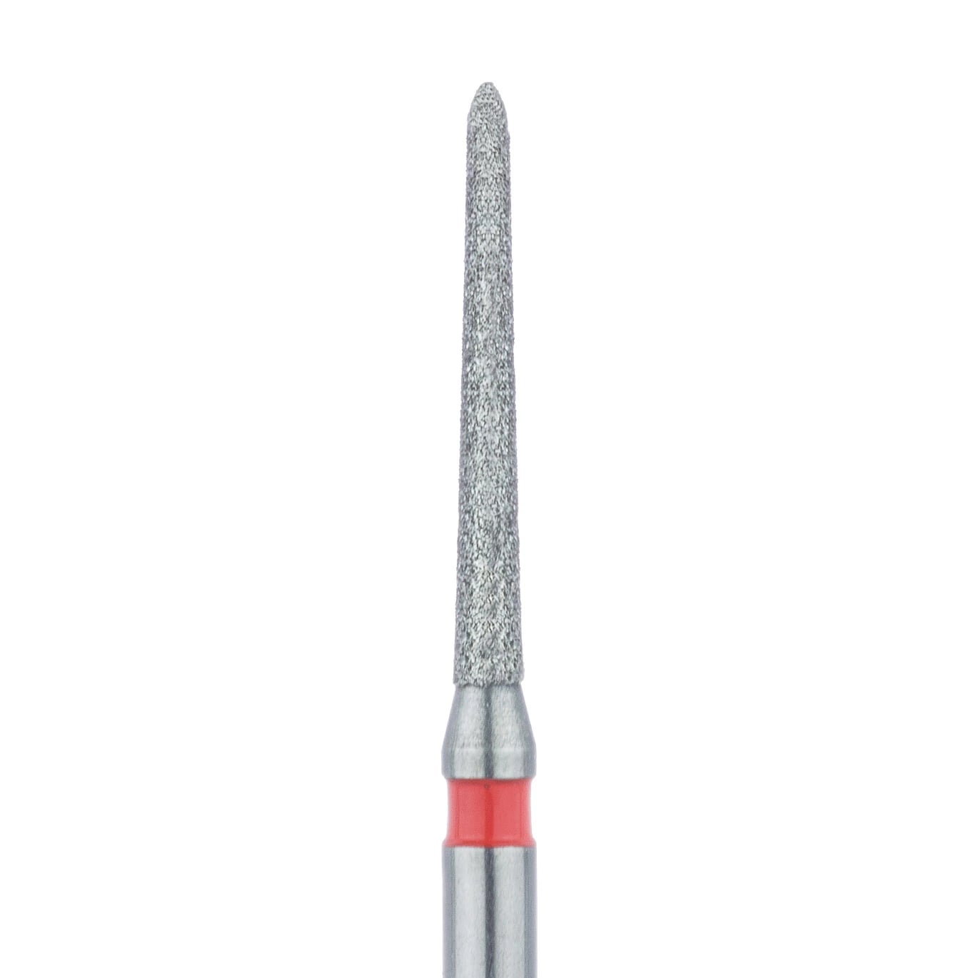 Meisinger 879F-012-FG Fine Diamond Bur, Tapered Torpedo/Chamfer, 1.2 mm, Friction Grip, 5/Pk