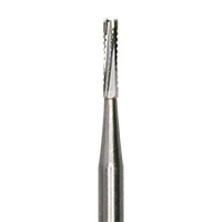 Meisinger Tungsten Carbide Bur, HM 31, Straight Fissure Cross Cut, FG, Size 557, 1.0 mm Diameter, 100/Bx, C0557FGOP
