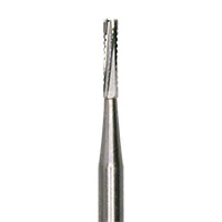 Meisinger Tungsten Carbide Bur, HM 31L Straight Fissure Cross Cut, FG Long, Size #557L, 1.0 mm Diameter, 100/Pack, C557LFG