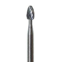 Meisinger FG Trimming & Finishing Carbide Burs, Fine, 8-12 Flutes, Football Shape, #7404, 100/Box