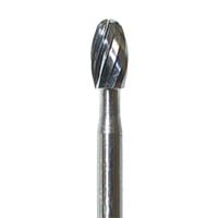Meisinger FG Trimming & Finishing Carbide Bur, 8-12 Flutes (Fine), #7408, Egg/Football Shape, Friction Grip, Clinic-Pack of 100