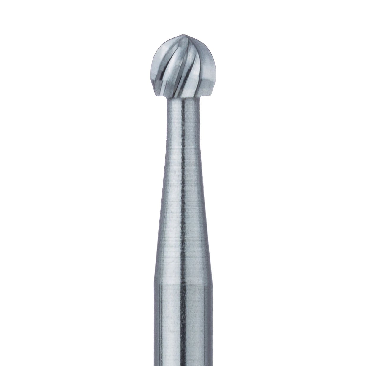 Meisinger Tungsten Carbide Bur HM 1 Round RA, Size #10, 2.7 mm Diameter, 5/Pkg, HM1-027-RA