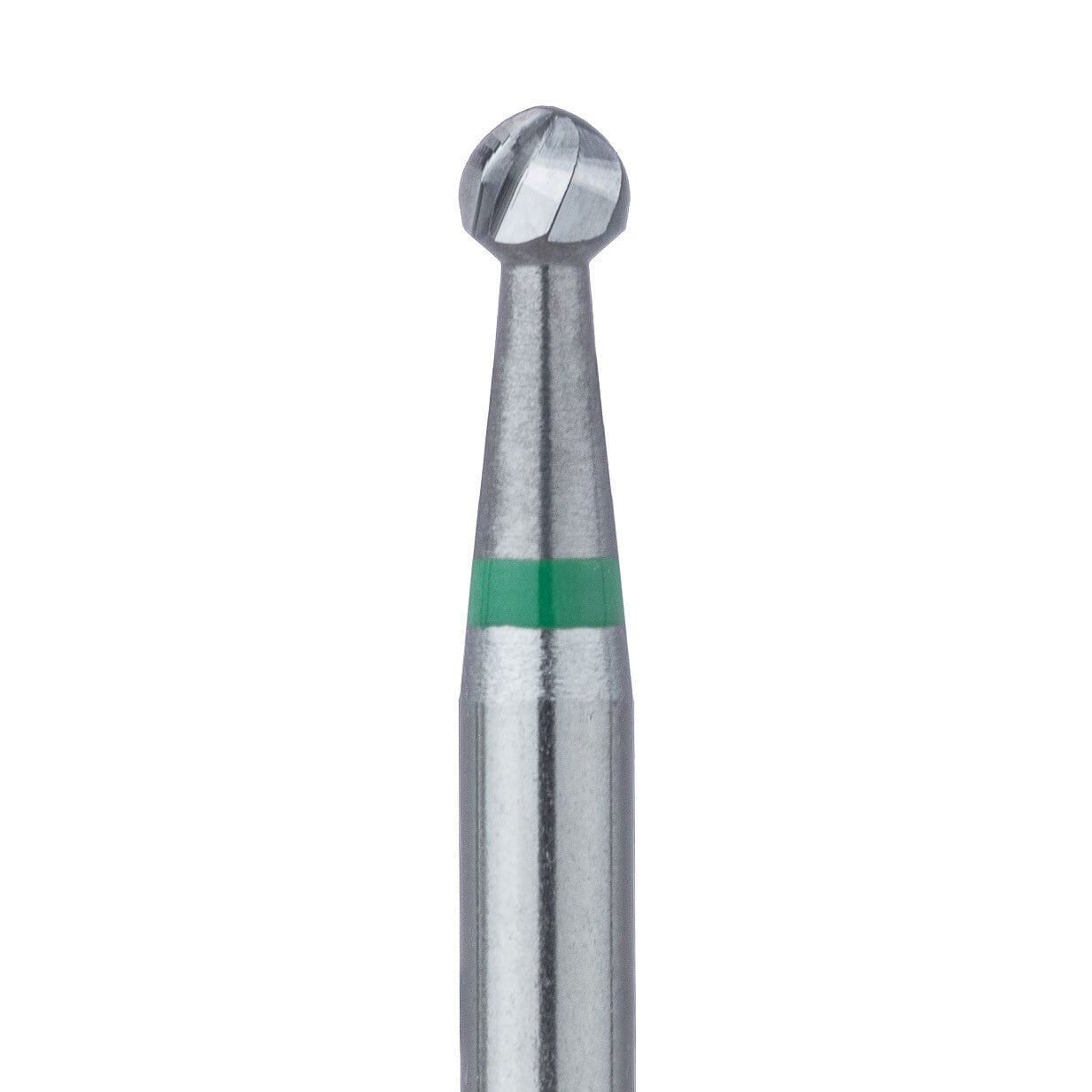 Meisinger HM 1S Tungsten Carbide Bur, Round RA, Size #8S, 2.3 mm Diameter, 5/Pkg
