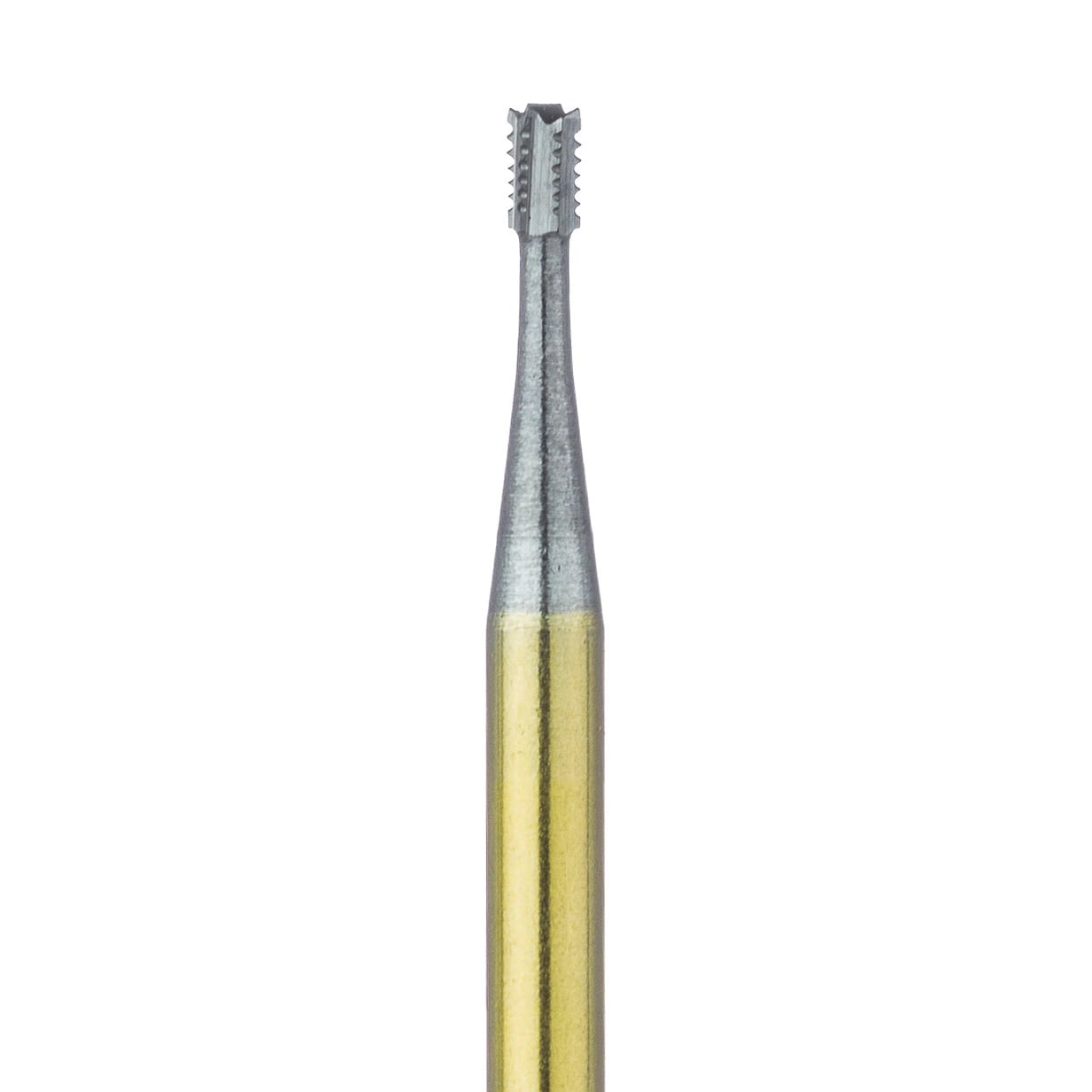 Meisinger Tungsten Carbide Crown Cutter Bur, HM17, Friction Grip, ISO #1931, 1.0 mm Diameter, 5/Pkg, HM17-010-FG