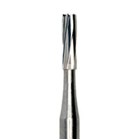 Meisinger Tungsten Carbide Bur HM 21 Straight Fissure, HP, #58, 1.2 mm Diameter, 5/Pkg (HM21-012-HP)