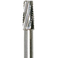 Meisinger Operative Tungsten Carbide Bur, X-Cut Fissure, Cylinder, #562, 2.1 mm, Handpiece, 5/Pk, HM31-021-HP