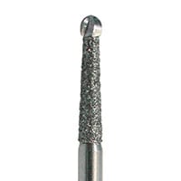 Meisinger 389-012 Surgical Carbide Bur, Round with Diamond Collar, FG Extra Long (FGXL), 1.2 mm Head, 25 mm Shank, 2/Pkg