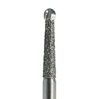 Meisinger 389-014 Surgical Carbide Bur, Round with Diamond Collar, Friction Grip Extra Long (FGXL), 1.4 mm Head, 25 mm Shank, 2/Pkg