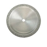 Meisinger 910D-220-UNM Double Sided Edge Diamond Disc, Unmounted, 22 mm, Medium Grit, 1 Each
