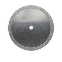 Meisinger 935DF-220-UNM Double Sided Edge Diamond Disc, Fine Grit, Unmounted, 22mm, 0.3mm, 1/Pk