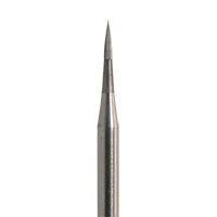Meisinger HM246-008 Tungsten Carbide Trimming & Finishing Bur, Flame Shape, 0.8 mm Head, HP Shank, 12 Flutes, Pack of 5