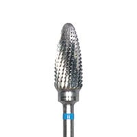Meisinger HM251Q-060 Lab Carbide Bur, Q-Cut Cross Cut, Tapered Round End, Medium, 6.0 mm Diameter, HP, 1 Each