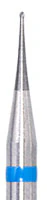 Meisinger HM 71-004-HP Carbide Lab Bur, Round, Plain Cut, 0.4 mm Head Diameter, Handpiece, 5/Pkg