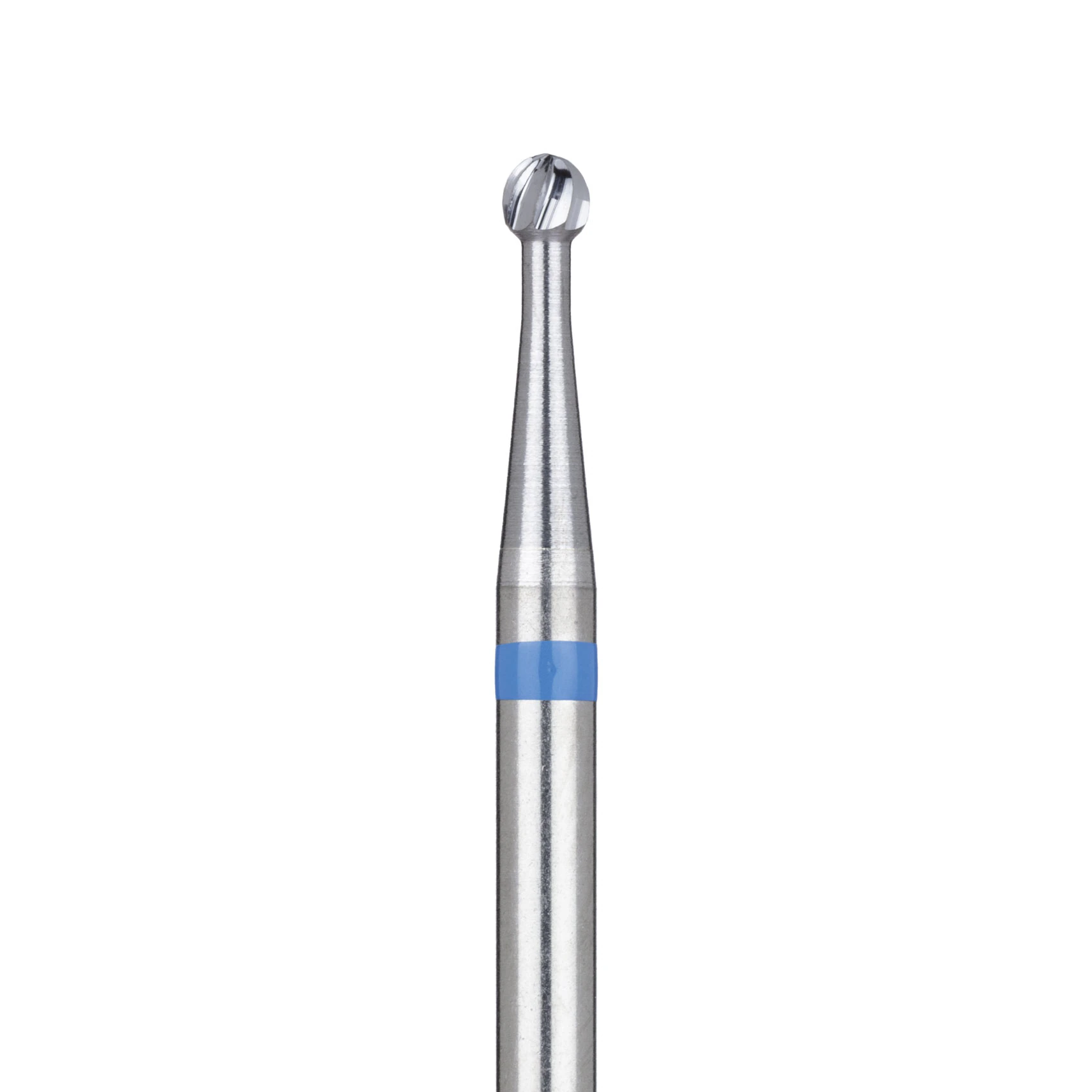 Meisinger HM71-021-HP Carbide Lab Bur, Round, Plain Cut, 2.1 mm Head Diameter, Handpiece Shank, 5/Pkg