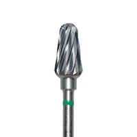 Meisinger HM75G-060 Lab Carbide Bur, Coarse Round End Taper, Plain Cut, 6.0 mm, HP, 1 Each