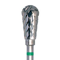 Meisinger HM77HX-060 Lab Carbide Bur, Coarse Pear, X-Cut, HP, 6.0 mm, 1 Each