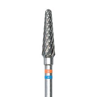 Meisinger Lab Carbide Cutters, Tapered Round End, Cross Cut Fine, HP Handpiece, 4.0mm Diameter, HM79FF-040