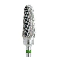 Meisinger HM79HX-040-HP Lab Carbide Bur, Coarse Round End Taper, X-Cut, 4.0 mm Diameter, Handpiece, 1 Each
