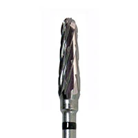 Meisinger HM79SX-045 Lab Carbide Cutter, Super Coarse, X-Cut, Tapered Round End, 4.5 mm Diameter, HP, 1 Each