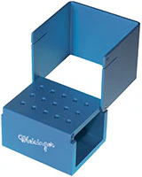 Meisinger BL700 Blue Bur Block, 15 HP Holes, Anodized Aluminum, Autoclavable