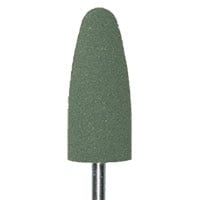 Meisinger 9573V-100-HP-GRN Coarse Acrylic Green Polisher, HP Shank, Cone/Bullet Shape, 10mm Head, Pack of 5
