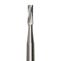 Meisinger Tungsten Carbide Bur HM 31S Straight Fissure Cross Cut FG, Size #557S, 1.0 mm Diameter, 100/Pkg, CS557FG