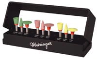 Meisinger Luster LUS30 Intraoral Porcelain Polishing Kit, RA, Assorted, 9 Polishers, 1 Kit