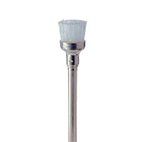 Meisinger White Prophylaxis Polishing Brush, Nylon Cup, Right Angle (RA), 6.0mm, Pack of 5, 116-060