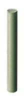 Meisinger 9523H-030 HP X-Fine Soft Cylinder Polisher, Green, 3.0mm