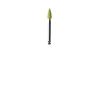 Meisinger 9527V-033 Flexible Point Polisher, RA, Medium Grit, Yellow, 3.3mm, 5/Pkg