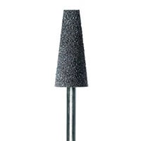 Meisinger 9577P-080 HP Acrylic Polisher, Medium Grey, Tapered Flat End, 8mm, Polish, 5/Pack