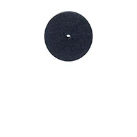 Meisinger 9681V-220 Universal Flexible Polisher Wheel, Unmounted, Black, 22 mm, 10/Pkg