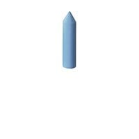 Meisinger 9687P-060 Universal Unmounted Torpedo Polisher, Blue, 6 mm Head, 10/Pkg