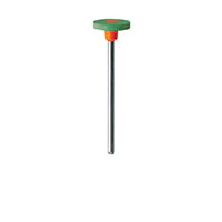 Meisinger #9749-110 Ceramic Polisher Wheel, Coarse Green/Orange, Right Angle, 11.0mm, Pack of 2