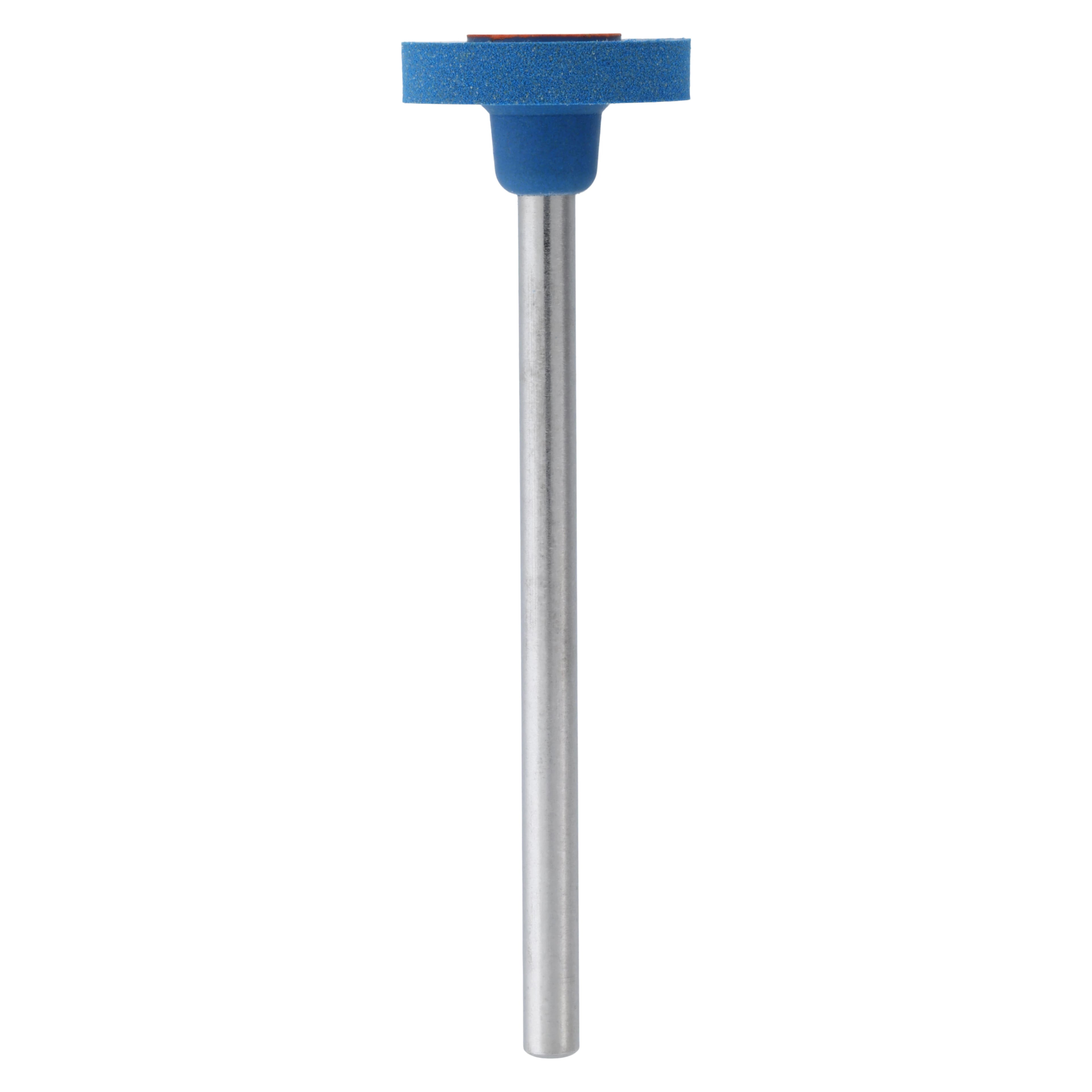 Meisinger Diamond Polisher Wheel, Medium Grit, Blue/Orange, HP Handpiece, 11.0mm, 2/Pk, 9749M-110-HP-BL/O