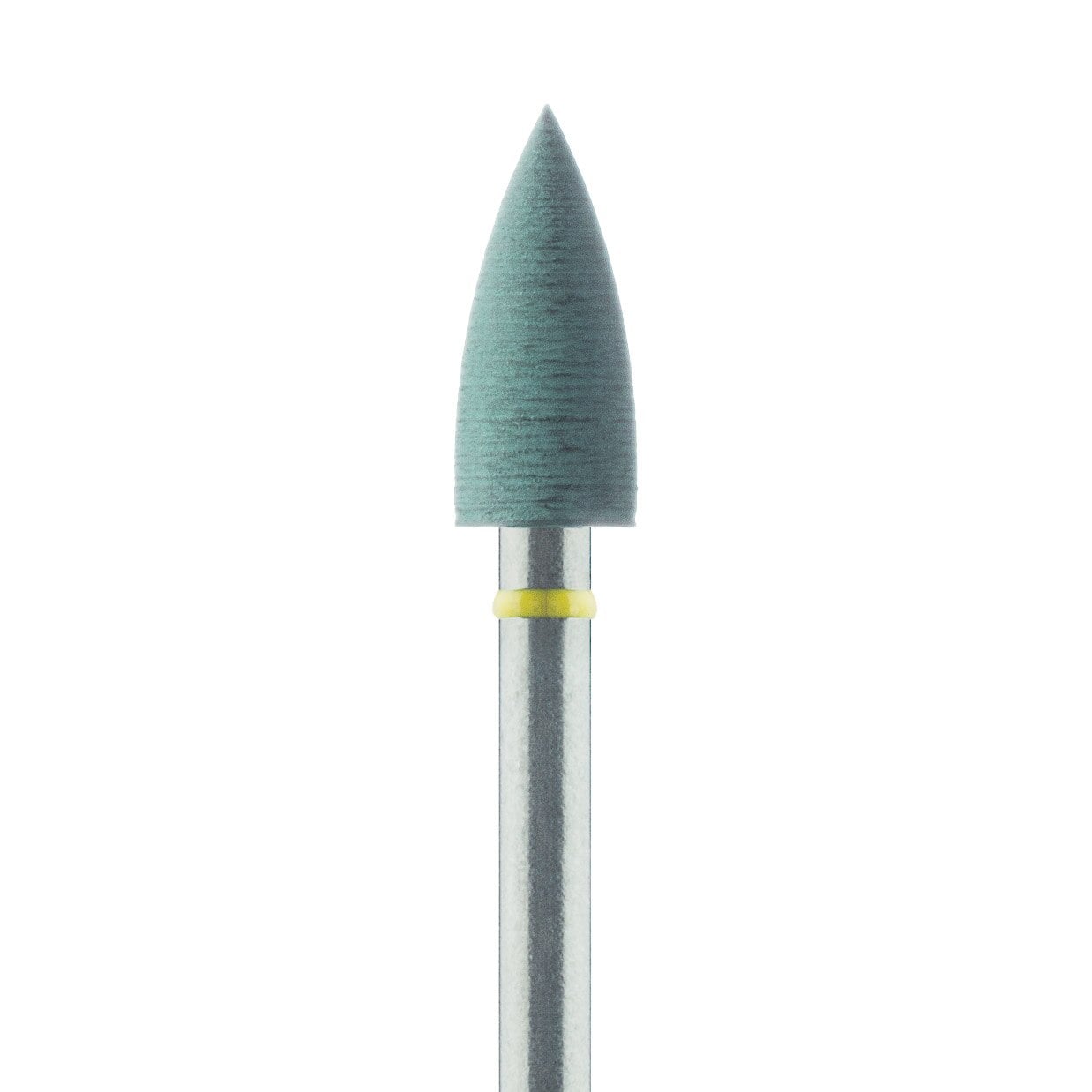 Meisinger 9981H FG Light Green Polisher High Shine Flame, Point, 3.0mm, Pack of 5