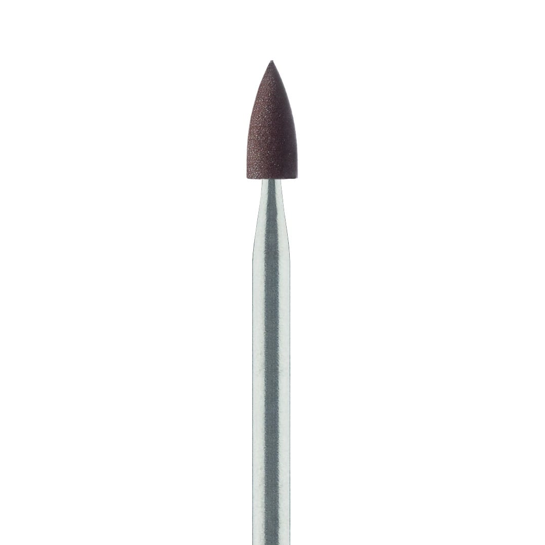 Meisinger #9981-030 Brown Pre-Polish Flame Polisher, Handpiece, 3.0mm, Pack of 5