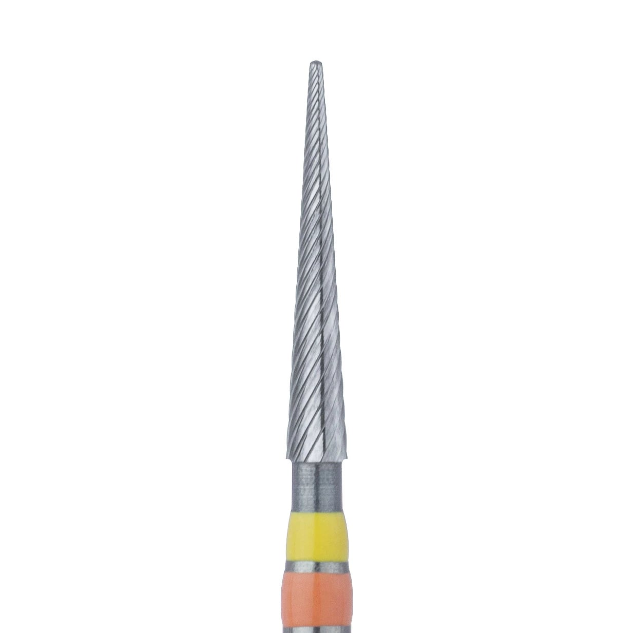 Meisinger Tungsten Carbide T&F Finishing Bur with Twist, ET9, Extra Fine, 20 Flute, 1.4 mm Diameter, Friction Grip, 5/Pkg, D0135F-014-FG