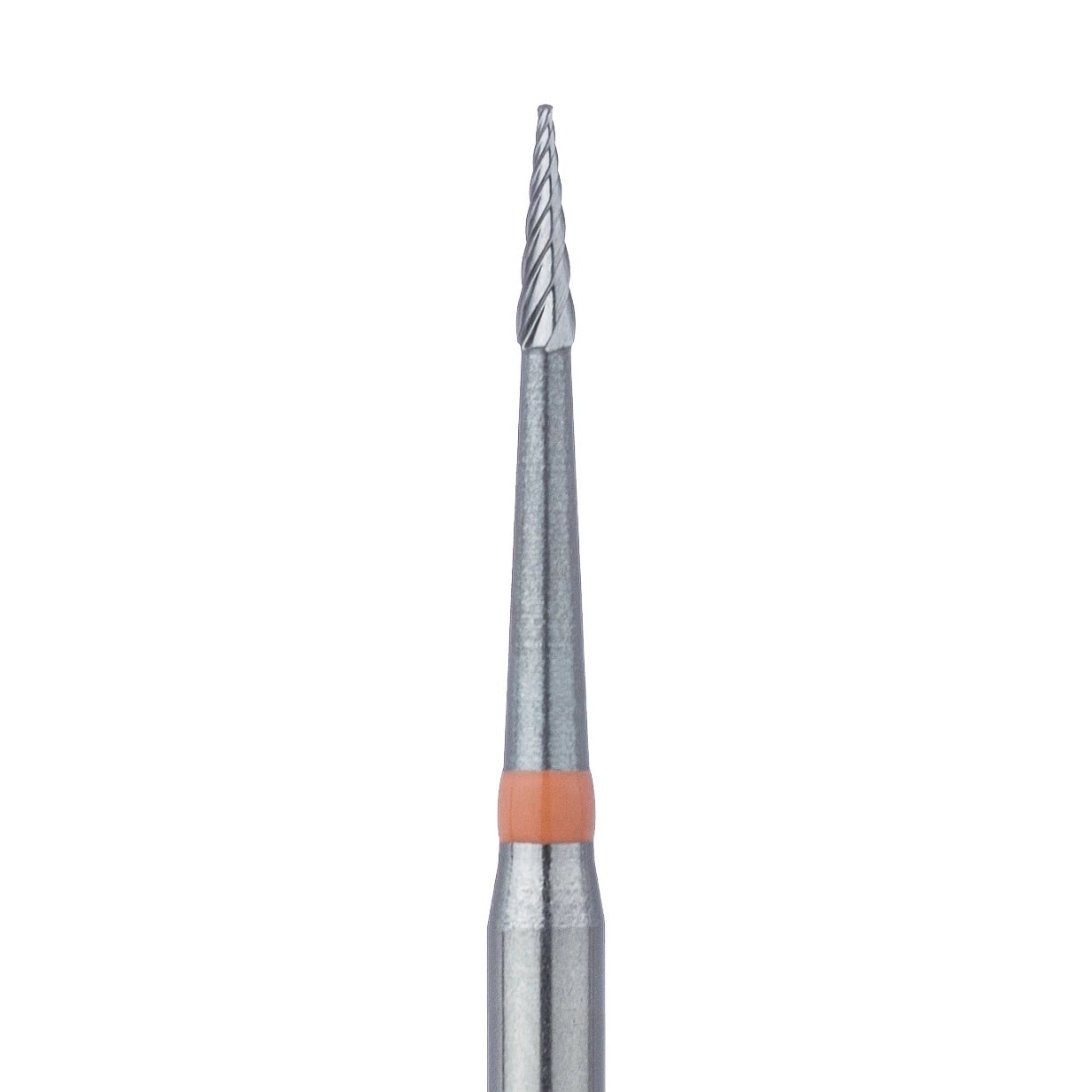 Meisinger Tungsten Carbide Twist Trimming & Finishing Bur, FG, ET3, 0.8 mm, Fine, Orange, 5/Pk, D0132-008-FG
