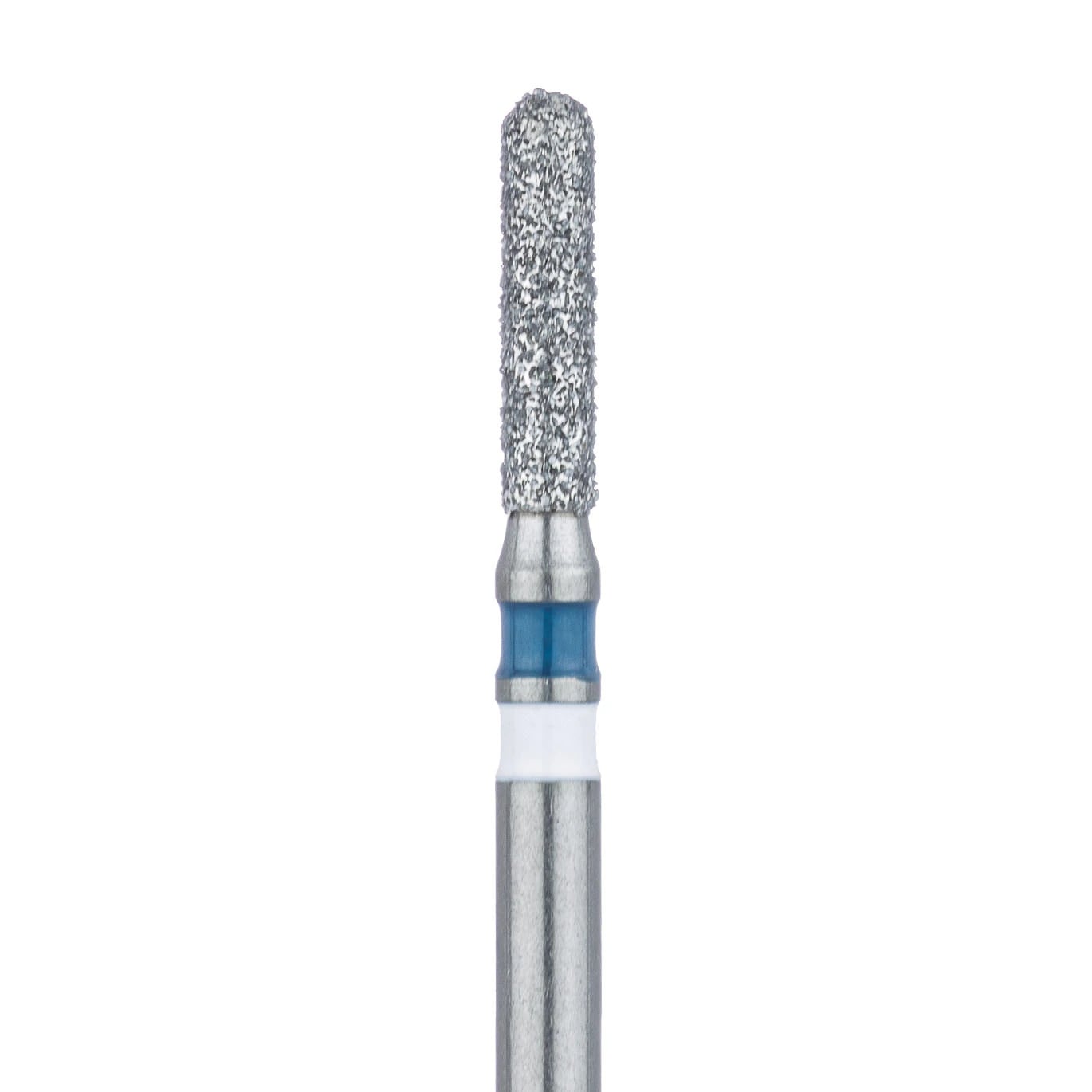 Meisinger Zirconia Diamond Bur, FG, Round End Cylinder, #838-014M, 1.4 mm, Medium Grit, Blue, 5/Pk, Z838L-014-FG