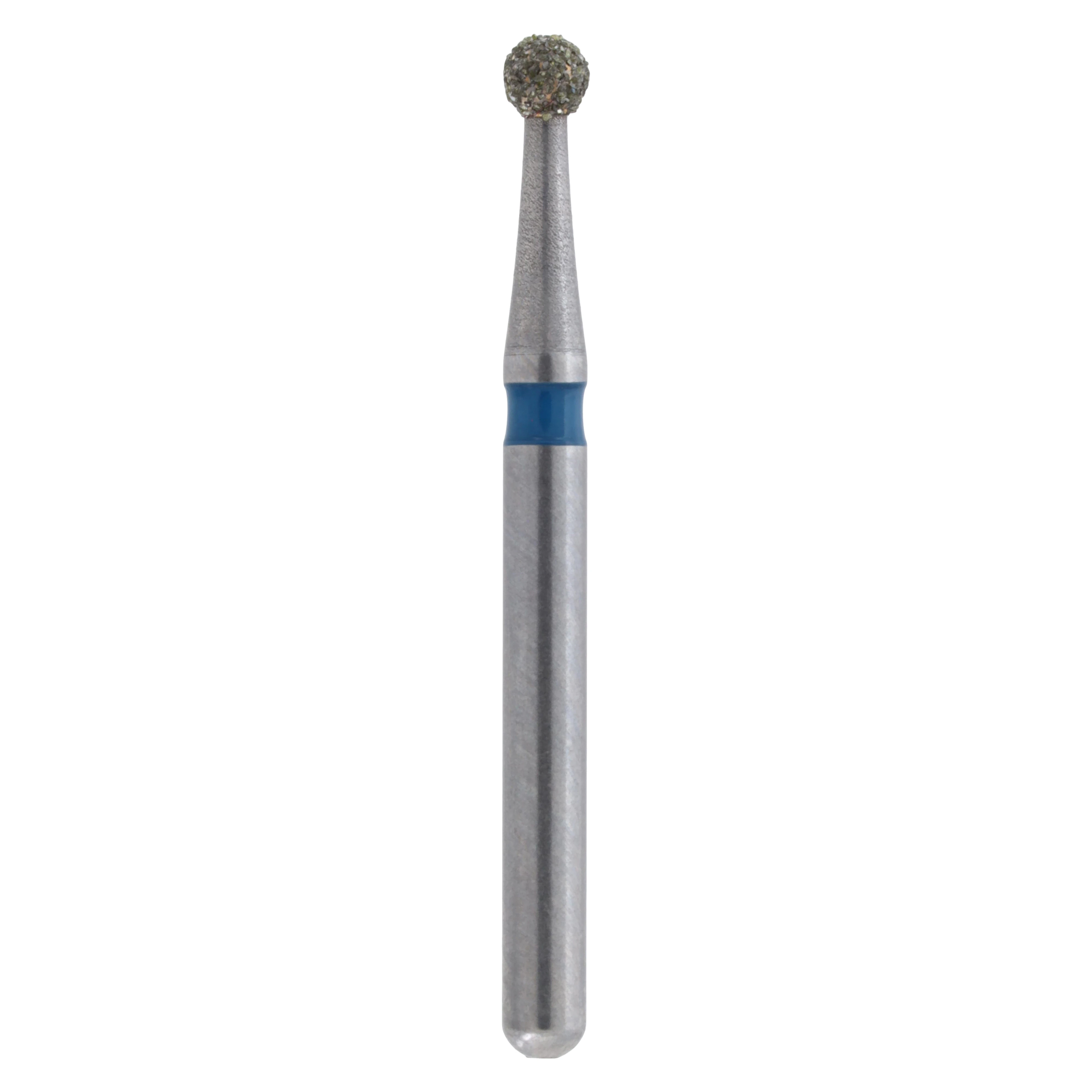 Meisinger Single-Use Sterile Diamond Burs, FG, Round, #0116M, 1.6 mm, Medium Grit, Blue, 25/Pk